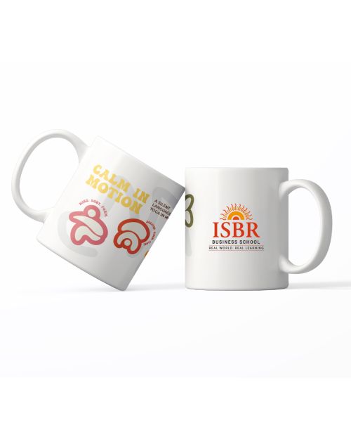 Calm In Motion Sublimation Mug- White