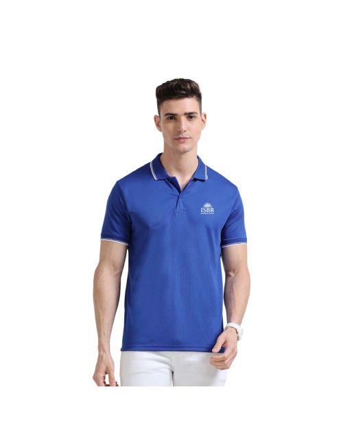 Greys&Blues PrimoKnit Polo Tshirt- Royal Blue with White Tipping