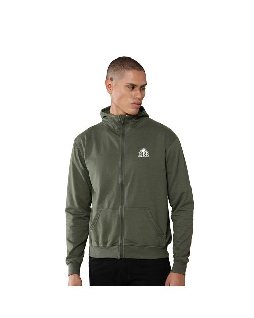 Greys&Blues Rocky Hoodie with Zip- Olive Green  