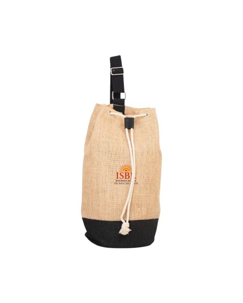 Oblique Banyan Drawstring Jute Bag