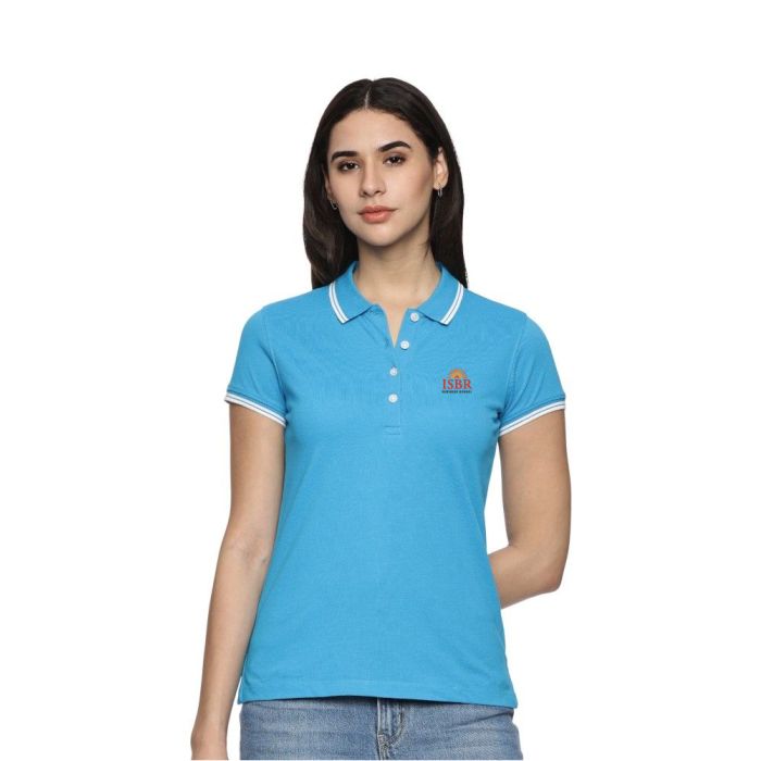 Allen Solly Polo T-shirt Women- Sky Blue