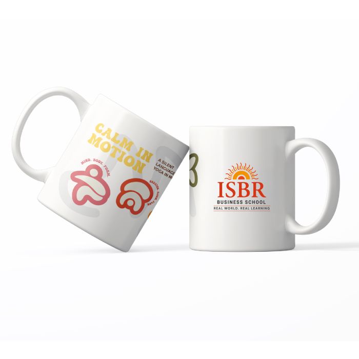 Calm In Motion Sublimation Mug- White