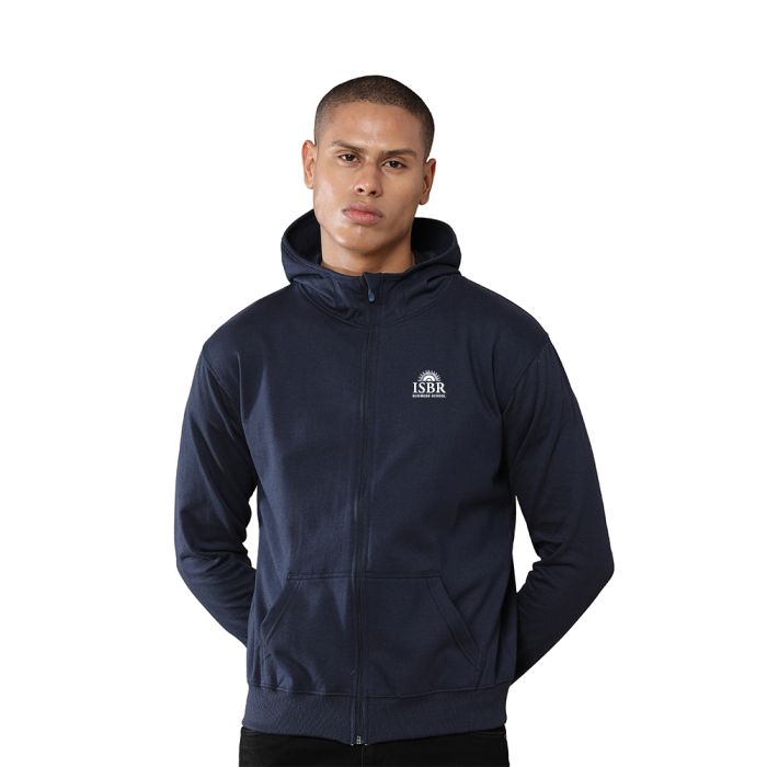 Greys&Blues Rocky Hoodie with Zip- Navy Blue  