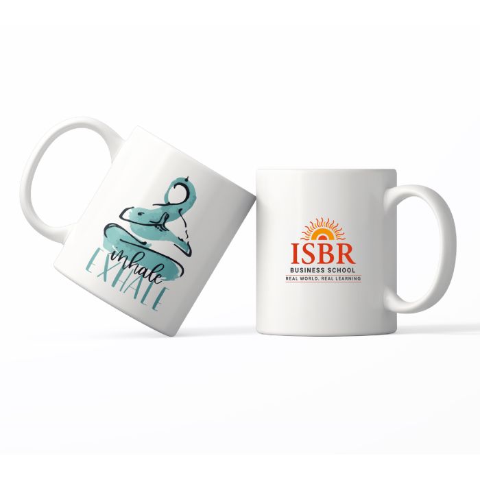 Inhale Exhale Sublimation Mug- White