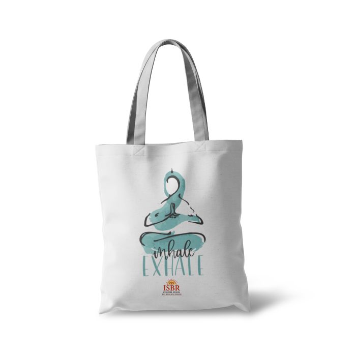 Inhale Exhale Tote Bag - White