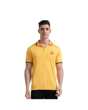 Greys&Blues PrimoKnit Polo Tshirt- Yellow with Black Tipping