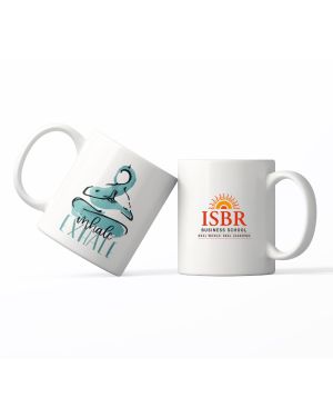 Inhale Exhale Sublimation Mug- White